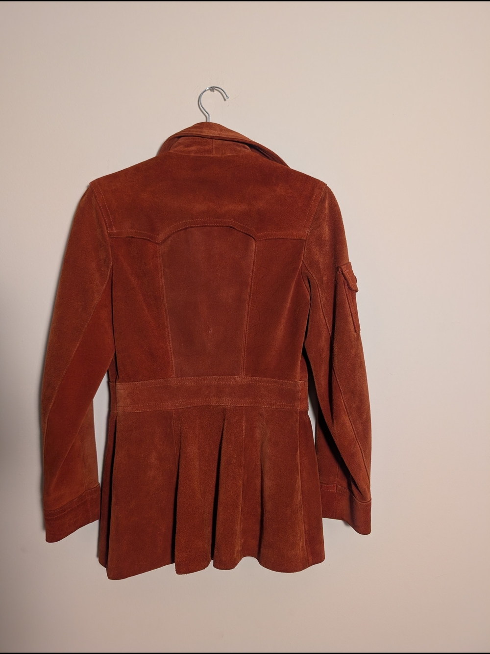 🧥 Vintage Casual Corner rust suede safari jacket made in Uruguay - Picture 15 of 15